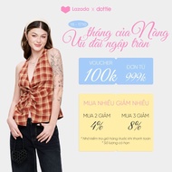 DOTTIE - Áo kiểu xoắn ngực - Nâu đỏ - T1137