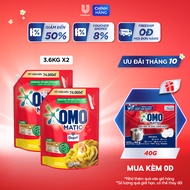 Combo 2 Túi Nước giặt OMO Matic chuyên dụng Cửa Trên 3.6kg/túi