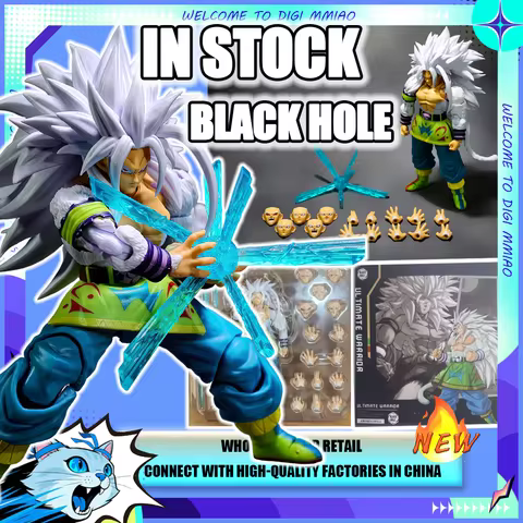 IN Stock Black Hole Toys Dragon Ball Z SHF Goku SSJ5 Super Saiyan 5 Son Goku ssj4 Anime Action Figur