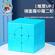 Shengshou 2x2 Magic Cube Mirror Cube Irregular High Difficulty Smooth Rotation Upgraded Version3D 3D