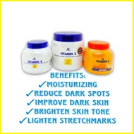 ♒ ❐ ◭ Ar Vitamin E cream lotion original from Thailand sun protect Q10 plus body cream 200g 500g wh