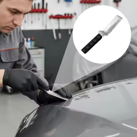 Stainless Steel Knock Pad Dent Repair Tool With Non-slip Rubber Grip Universal For Car Bodywork Dent