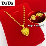 emas 916 gold original malaysia necklace lock bone water line necklace feminine style the transport 