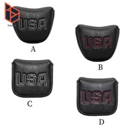 blesiya Golf Putter Cover Mallet,Putter Headcover Leather Golf Mallet Putter Cover Golf
