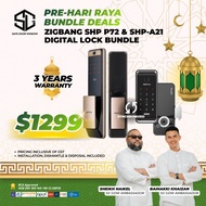 Zigbang Digital Locks (SHP-DP72 + SHP-A21) Bundle