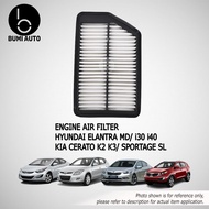 Hyundai Elantra MD / i30 / i40 / Kia Cerato K2 / K3 / Sportage SL Air Filter Penapis Udara 28113-3X0