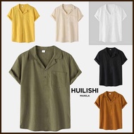 NEW=PH(HUILISHI*o]Cotton=HB(V-Neck|tV(Plain|er(Button|nj(Top|GQ(Men's|R(Short Sleeve Polo