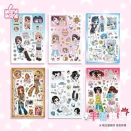 Sticker sheet wk y2k anime journal decorationGirl B4108 B4152