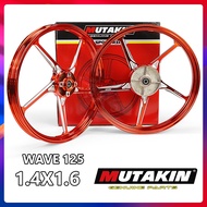 Orange WAVE 125 Refit Front 4 Holes Rear Drum MUTAKIN CNC Mags