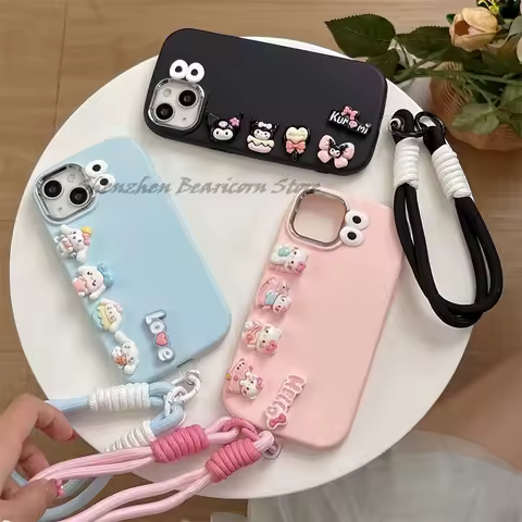 3D Cinnamoroll Kitty Cartoon Phone Case For Xiaomi Redmi 14C 13C 13 12 12C A5 A3 A2 A1 10 9 10A 9A 9