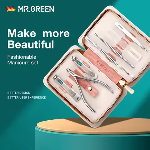 MR.GREEN Manicure Set Pedicure Sets Nail Clippers Tools Stainless Steel Professional Nail Scissors C