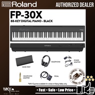 Roland FP-30X 88 Key Digital Piano Portable Package Electric Weighted Keyboard - Black (FP30X FP30 X