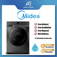 MIDEA MF200W95B 9.5KG INVERTER FRONT LOAD WASHING MACHINE