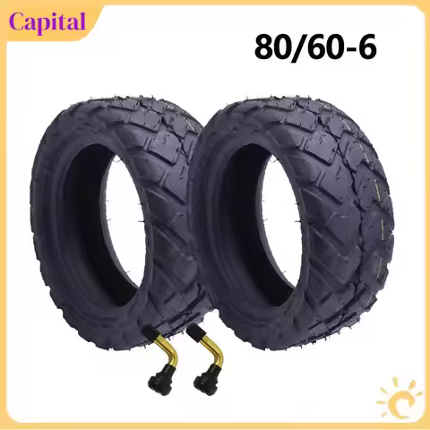Durable 80/60‑6 Electric Scooter Tire Anti Skid Thickened Tubeless Tire Off Road Rubber Tire Outdoor