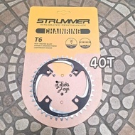 CHAINRING 40T GEAR DISC STRUMMER 40T Bcd 104 ROUND ALLOY BLACK bicycle spare parts