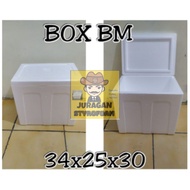 BOX BM 34x25x30 Styrofoam / FROZEN FOOD / STEROFOAM BREEDING