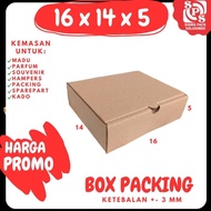 Kardus 16x14x5 DC LD box packing kotak kemasan karton pizza souvenir