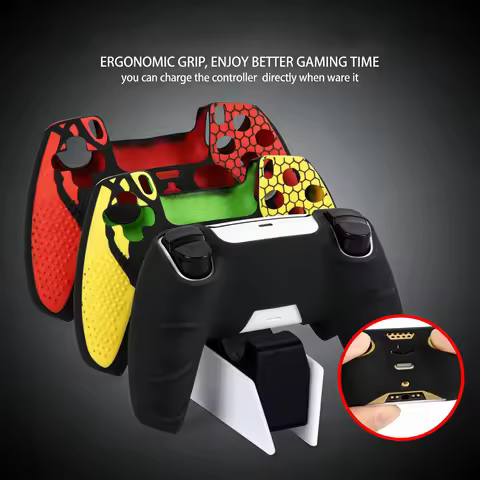 Soft Silicon Protective Case Cover For PS5 Controller Skin Cases For Playstation 5 Gamepad Controle 