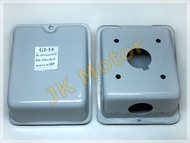 ฝาครอบสายไฟ GI-14 โตชิบา / ฮิตาชิ สำหรับมอเตอร์ 7.5 - 10 แรง (7.5-10 HP) ขนาด 12.5x15x6.5 cm. บล็อคส