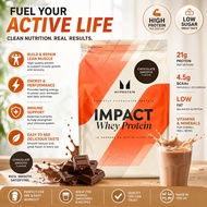 MyProtein Impact Whey Protein 21g Chocolate Smooth 1kg | Low Sugar Muscle Building Protein Powder | 