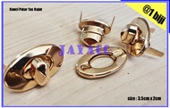 KANCING TAS WANITA IMPOR - KUNCI PUTAR TAS RAJUT - KANCING TAS PUTAR - KANCING TAS CEWEK - KANCING T