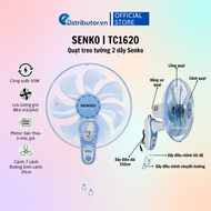 Quạt treo 2 dây mẫu mới F23 Senko TC1620 - Màu ngẫu nhiên - Hàng chính hãng