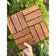 Wooden Flooring with Plastic Blister 30x30 Cm 2cm Thick for Balcony, Bathroom, Garden Flooring - Pla