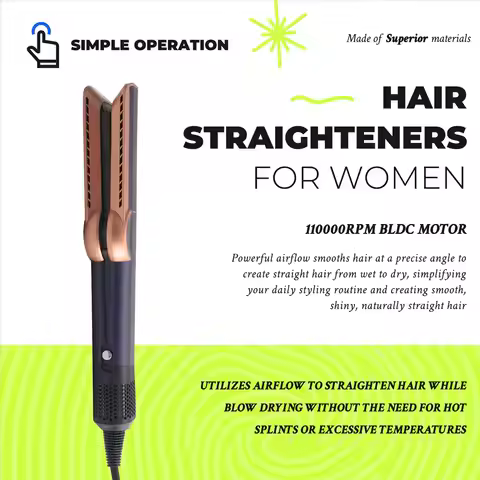 ABZJ Professional Air Straightener Multi-Function Styling Tool Hair Dryer Electric Hair Straightener