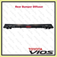 ✶ ➷ ∵ Toyota Vios 2014 3RD GEN SUPERMAN Rear Bumper Lip Diffuser (Matte Black)