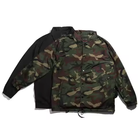 Nylon black rain green coach varsity wholesale blank camo camouflage vintage football training windb