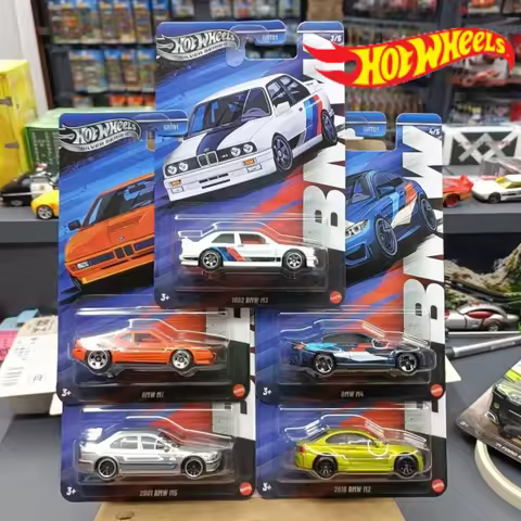 New Hot Wheels Bmw Set 2025 Silver Series M1 M2 M3 M4 M5 1:64 Scale Die-Cast Model Vehicle Cars Unop