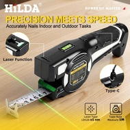 Laser Tape Measure 2-in-1 Digital with Tomahawk Laser Line Locking