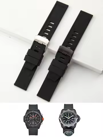 For Luminox Anti-Allergy Compass Tactic Rubber Silicone Watchbands 8831 3501 6251 6501 Series 23mm D