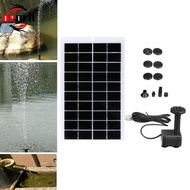 Solar Water Fountain Pump 4W 5V with USB Output and 9 Nozzles for Water Displays