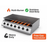 Heavy-Duty 4-6 Burner LPG BBQ Grill – Commercial Ihawan Outdoor Cooker