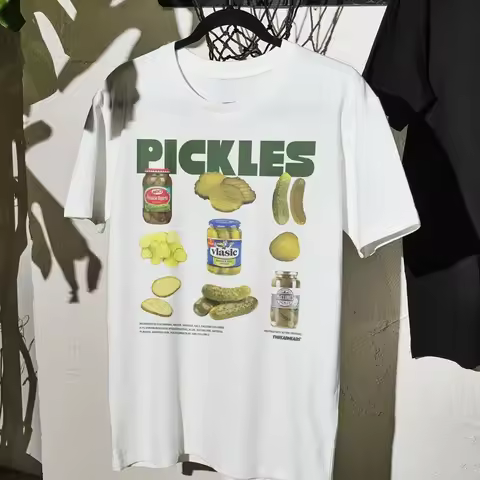2025 Summer New Pickles Pickled Cucumber Cucumber Europe and The United States Casual Y2k Original S
