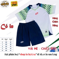 [Genuine CP Sport] Genuine high quality sesame fabric children's CP Native White Blue sports shirt