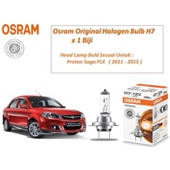 1 Biji x Mentol Lampu Osram Halogen Bulb H7 12v - Proton Saga FLX ( 2011 - 2015 )