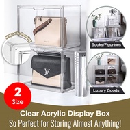 【2 Size】Personalised Clear Acrylic Favor Box / Display Box / Magnetic Cover / Display Box
