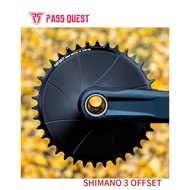 PASS QUEST 3mm Offest BOOST Direct Mount AERO MTB Round Narrow Wide Chainring for M6100 M7100 M8100 