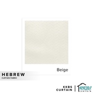 KKBS CURTAIN Hebrew 126" Kain Potong Meter (Hebrew Fabric 126" Cut by Meter)