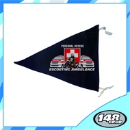 Ambulance escoting flag motorcycle antenna flag/ ambulance guard ambulance car antenna flag/