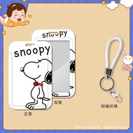 ✨ iLado ✨ Card holder lanyard Snoopy &amp; Charlie name tag holder name card tag cute office card anime lanyard School card holder with lanyard birthday gift tag coin card holder mrt stationery holder id lanyard lanyard strap for card