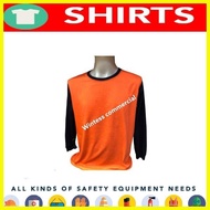 ◷ ☏ ✆ DPWH long sleeves neon orange and navy blue combination