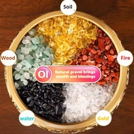 Natural 5 Elements Crystal Stone | Crushed Raw Crystal for Feng Shui, Buddha & Aquarium ⚖️ | Batu Kr