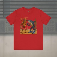 Tung Tung Tung Sahur Vs Tralalero Tralala Interesting shirt-Bella Canvas 3001 TeeItalian Brainrot da