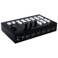 Live Streaming Video Mixer4 4 Channel Input/2 Output Video Switcher Support 1080PHDCP 1.4Digital Aud
