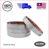 [My Baking Place] Silver Dazzling Metallic Tape (1 roll), Laser Tape, Foil Tape, Biscuit Tape, Metal
