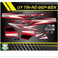 Tem rời Yaz 125zr đỏ đen