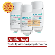 Hộp 100 viên APOQUEL 3.6mg Kiểm soát ngứa do viêm da trên chó (Zoetis USA)